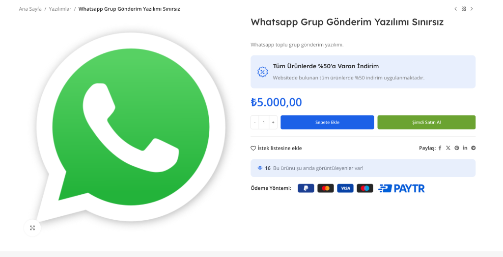 WhatsApp Grup Gönderim Yazılımı